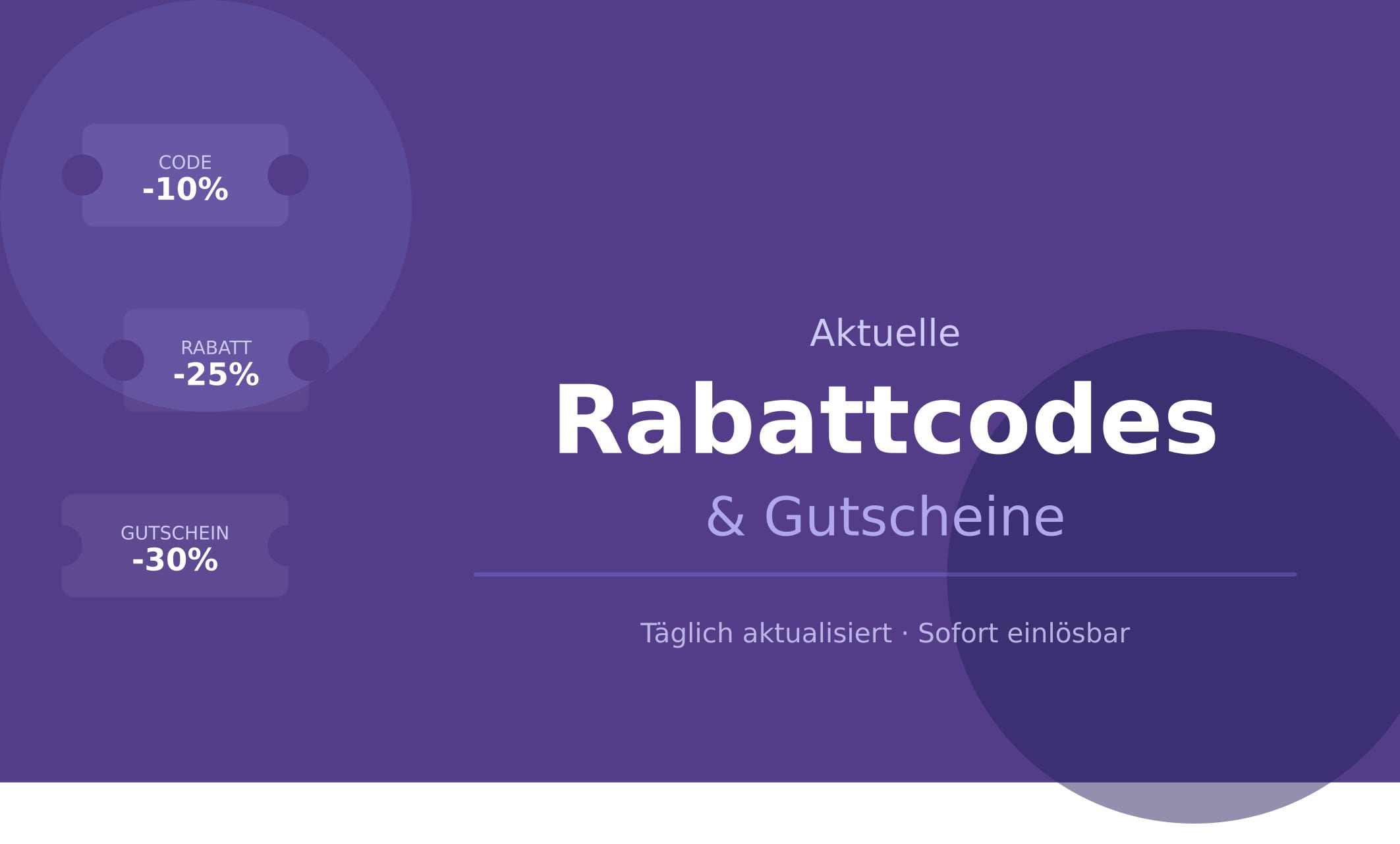 Aktuelle Rabattcodes & Gutscheine
