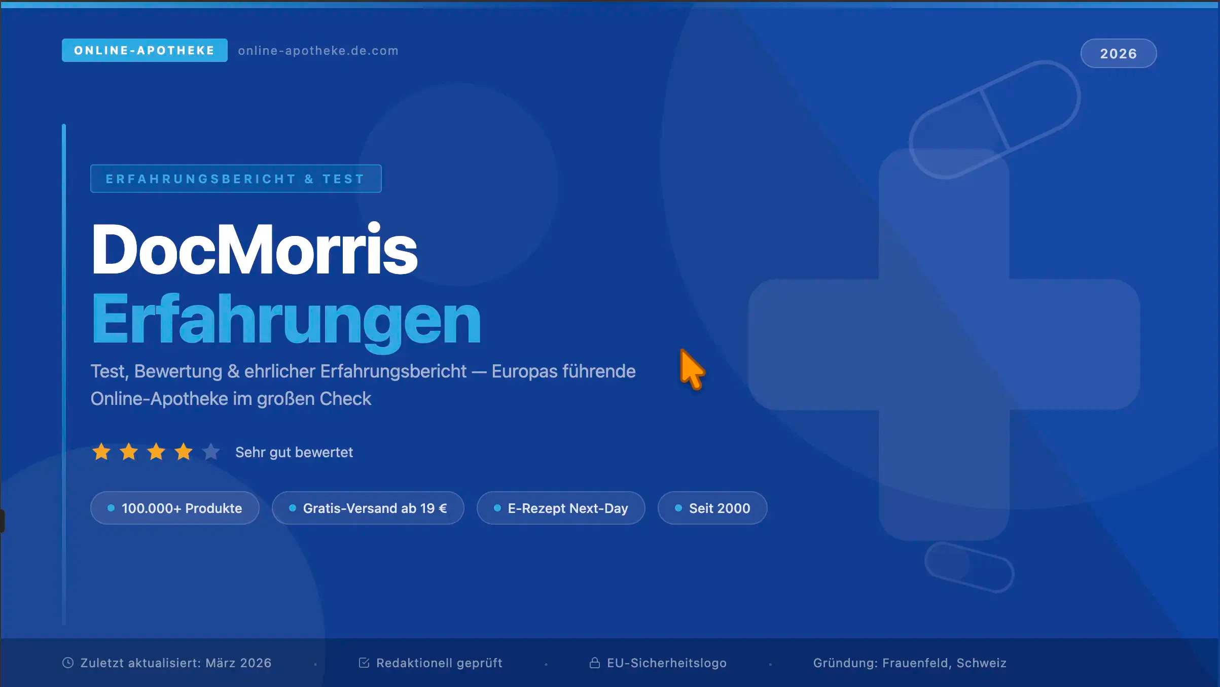 DocMorris Erfahrungen 2026 – Test, Bewertung und Erfahrungsbericht zur Online-Apotheke