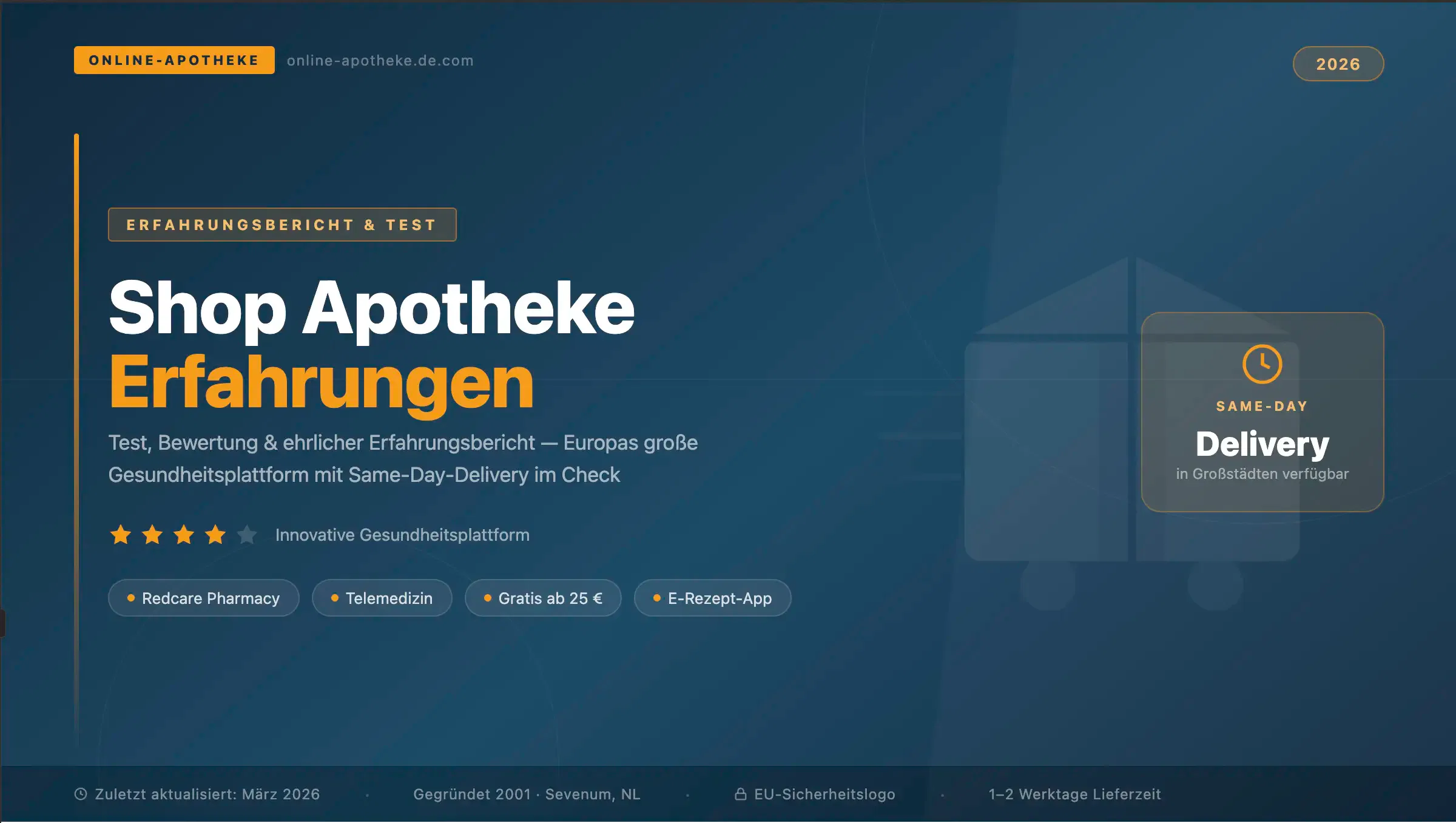 Shop Apotheke Erfahrungen 2026 – Test, Bewertung und Erfahrungsbericht zur Versandapotheke